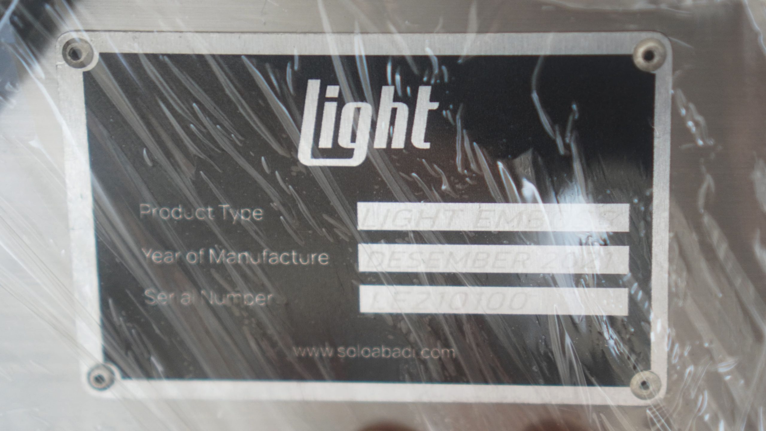 Serial number 100 for delivery of light emboss from Solo Abadi Indonesia