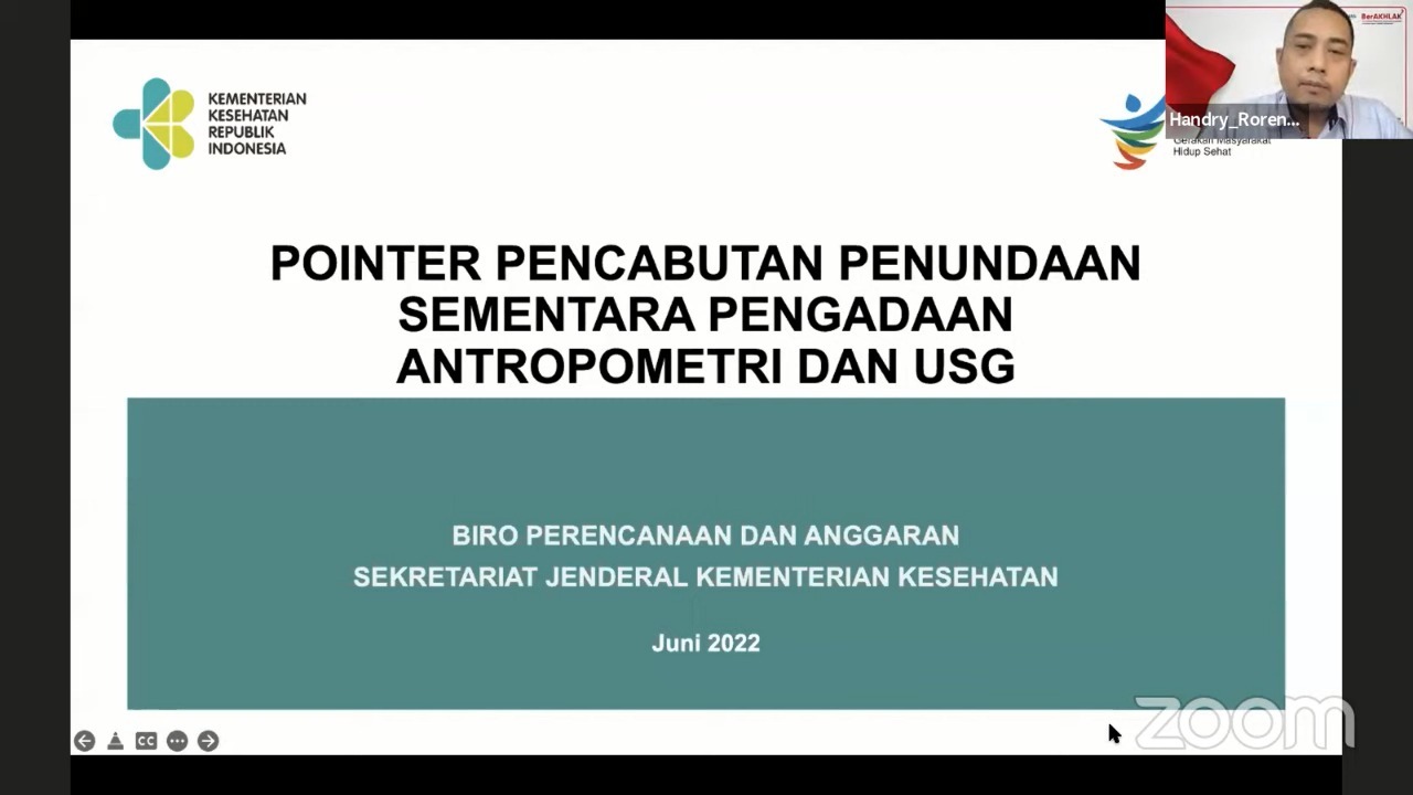 Kemeterian Kesehatan mencabut penundaan pengadaan alat antropometri DAK fisik tahun 2022