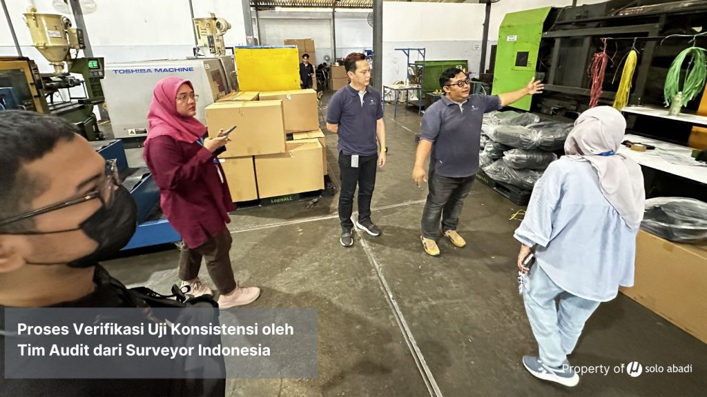 proses uji konsistensi dari tim audit Surveyor Indonesia