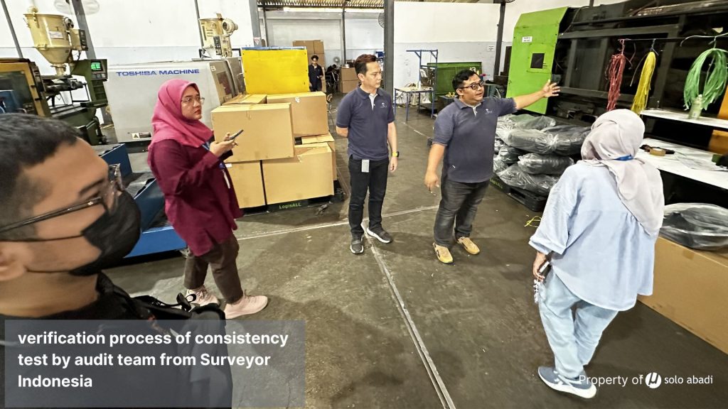 verification process of consistency test by audit from surveyor indonesia