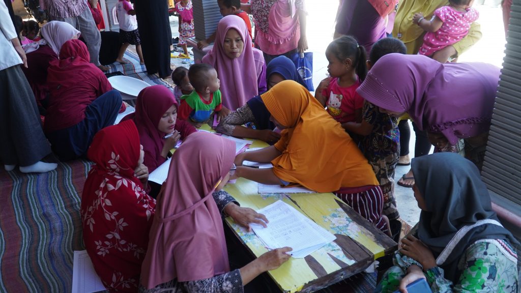 Salah satu kegiatan posyandu di Kecamatan Mondokan, Kab. Sragen