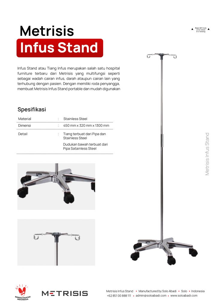 Harga Tiang Infus Stainless Steel Solo Abadi 