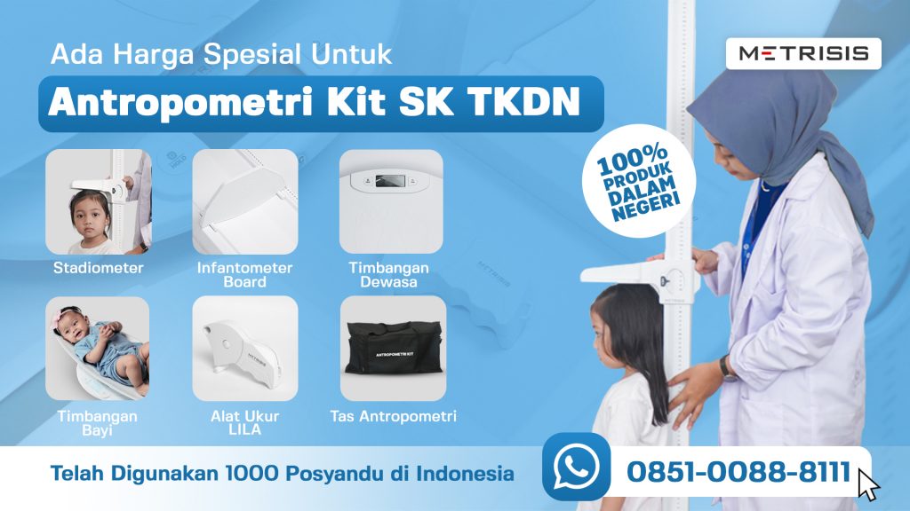 Paket Antropometri Kit untuk menghitung Indeks Massa Tubuh (IMT) 