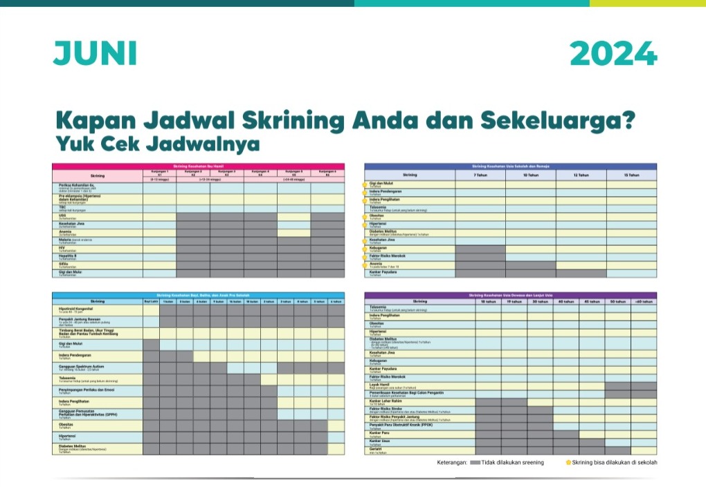 kalender kesehatan juni 2024