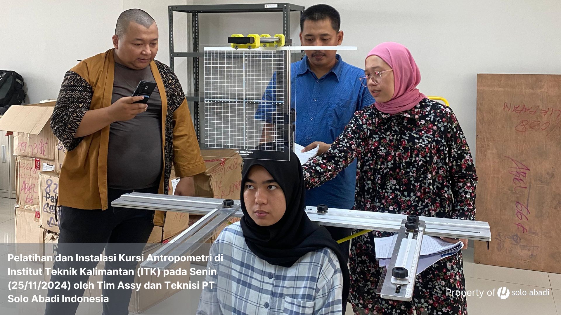 Kursi Antropometri Teknik Industri Institut Teknologi Kalimantan