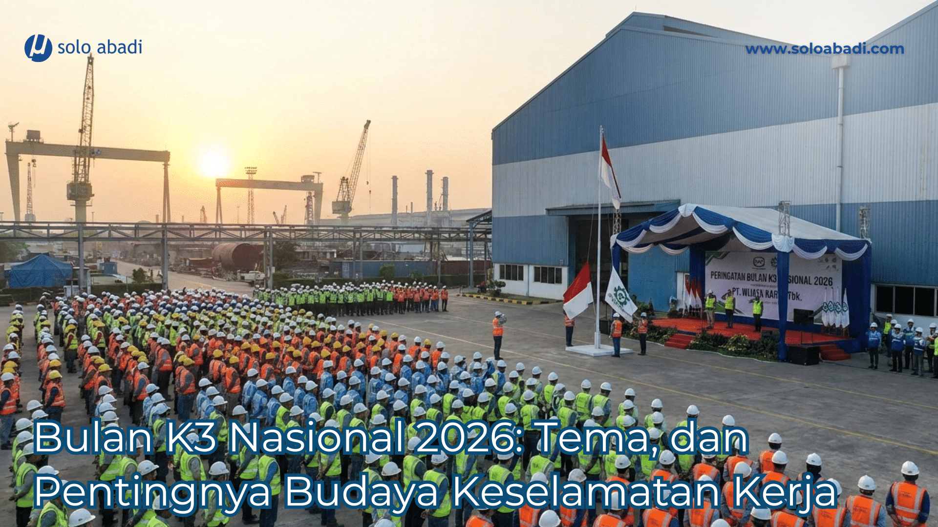 Upacara atau apel Bulan K3 Nasional 2026