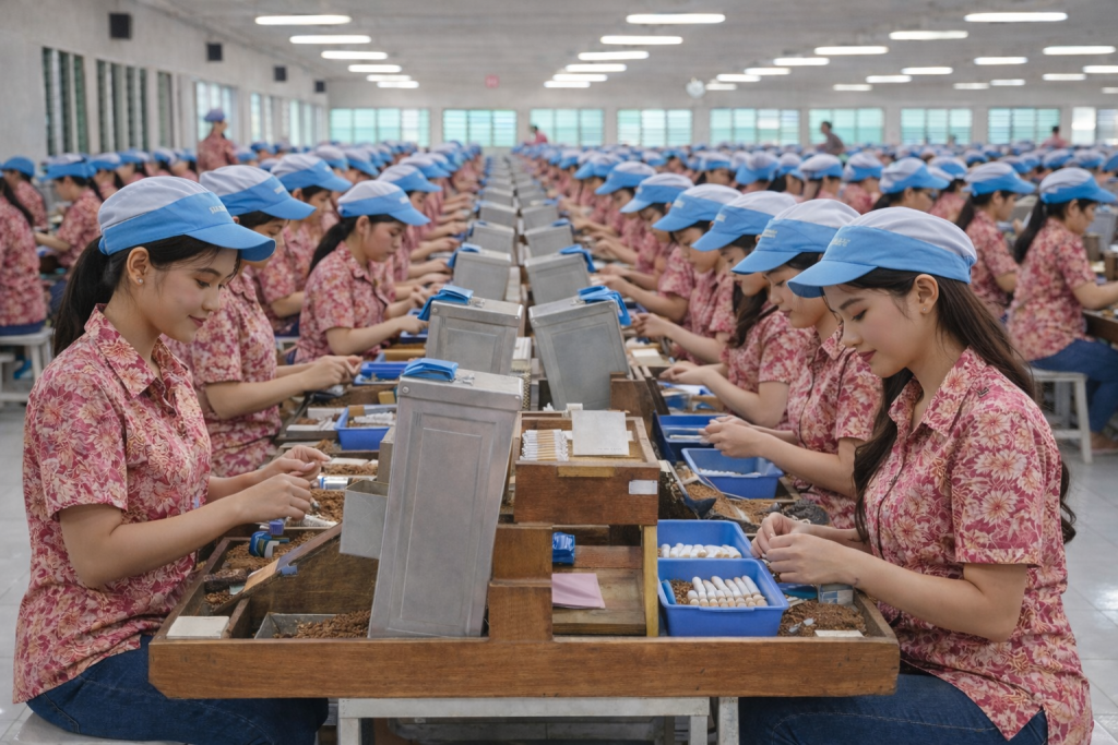 Proses Produksi Rokok SKT